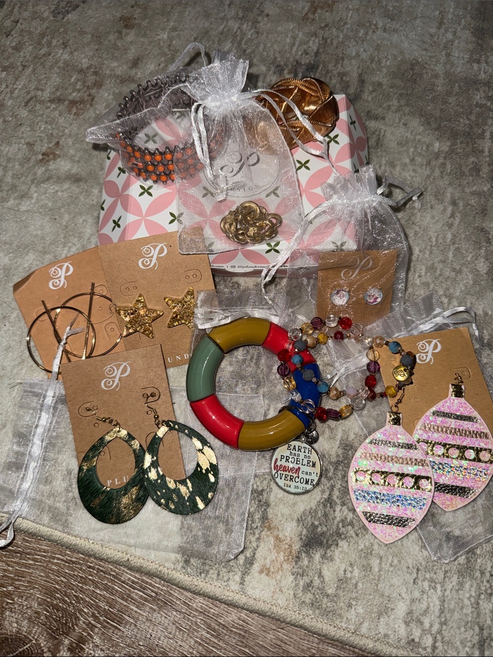 Plunder Earrings & Bracelets Set - Multi